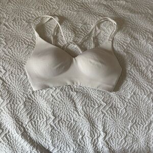 White Gymshark Seamless Bra